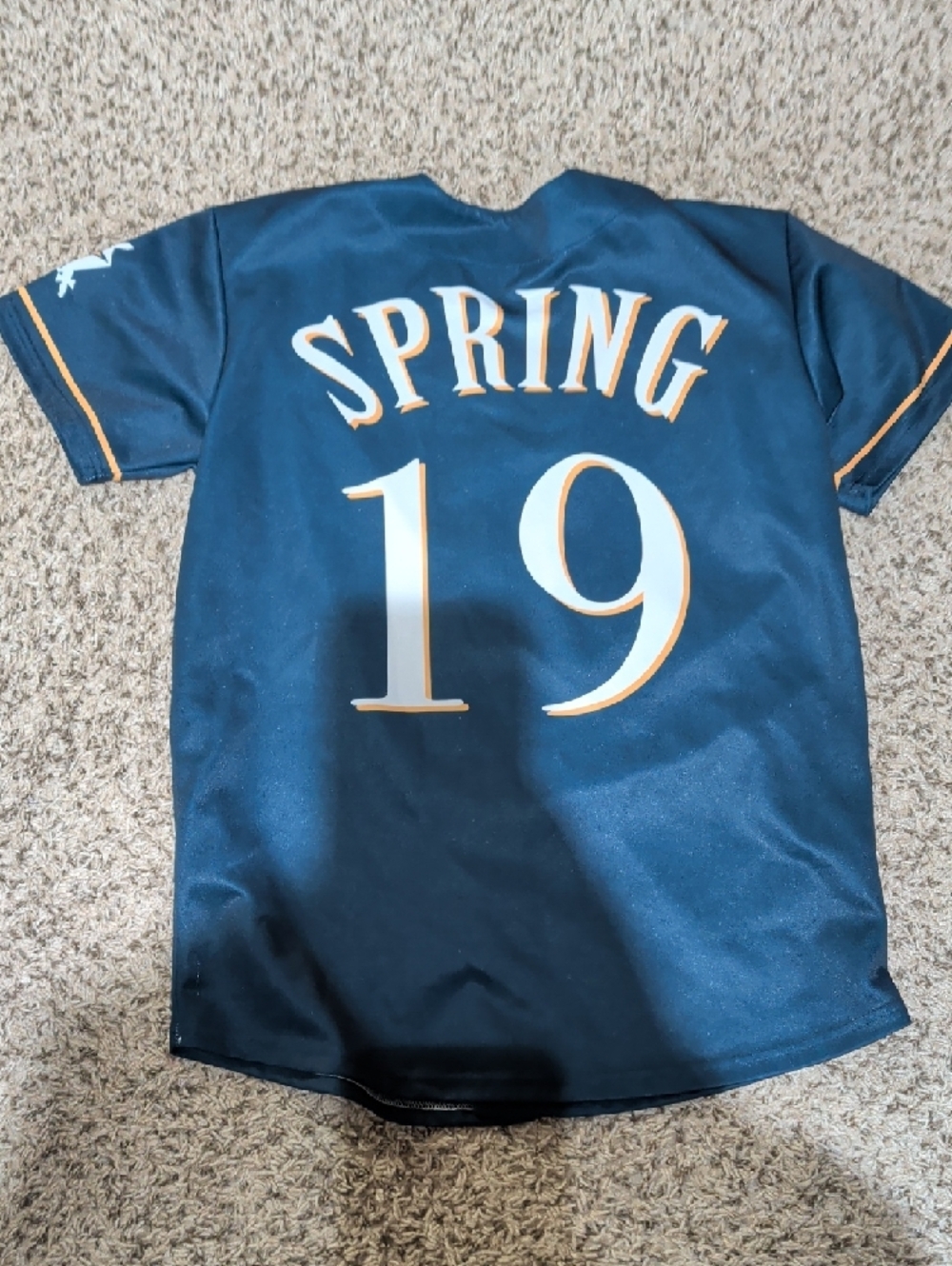 Pi Kapp Navy Baseball Jersey with Gold Script - Picture 2 of 2